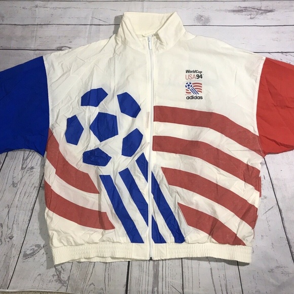 USA WORLD CUP 1994 RARE ADIDAS WINDBREAKER - Picture 1 of 10